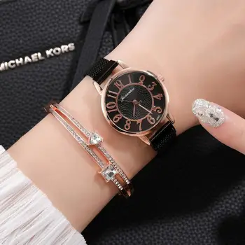 

Fashion Women Alloy Magnet Watch Casual Ladies Quartz Wristwatch Luxury Female Bracelet Watches Reloj Mujer Clocks