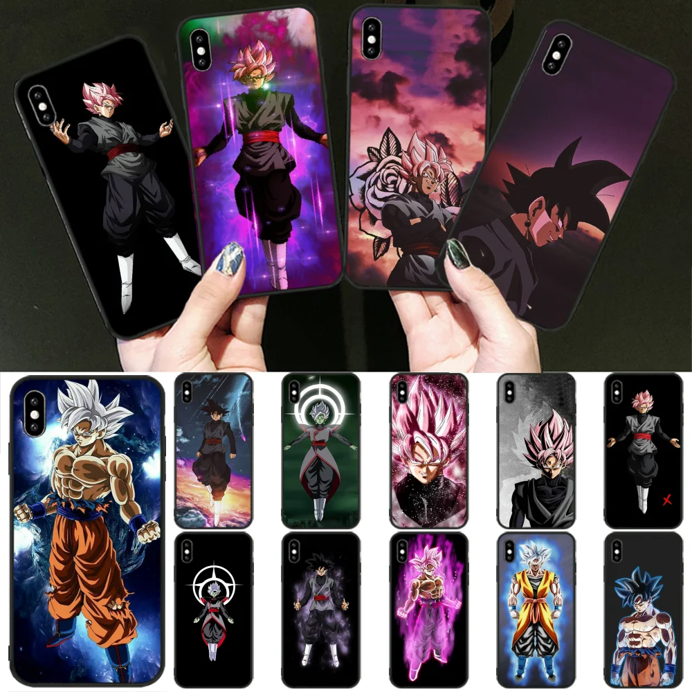 

OFFeier Super Saiyan Dragon Ball z Goku Phone Case Cover for iPhone 11 pro XS MAX 8 7 6 6S Plus X 5 5S SE XR cover