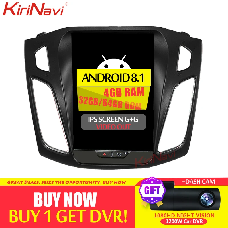 Flash Deal KiriNavi Vertical Screen Android 8.1 10.4" car radio gps navigation for ford Focus Car Dvd Multimedia Player Bluetooth 2012-2018 0 Flash Deal KiriNavi Vertical Screen Android 8.1 10.4" car radio gps navigation for ford Focus Car Dvd Multimedia Player Bluetooth 2012-2018 0