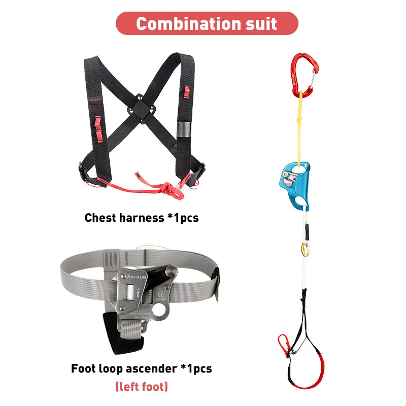 Details about / Left//Right Foot Ascender Riser Rock Climbing Tree Carving Equipments Safety K3X5