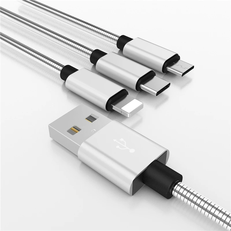 NOHON 3 в 1 USB кабель для iPhone XS Max XR X 8 7 6 6S Plus type C Micro USB кабель для samsung Xiaomi huawei кабели для мобильных телефонов