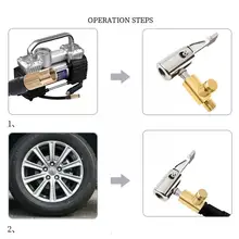 

Portable Car Tire Pump Inflator Air Pump Connector Handle Locking Repair Tire Tire Car Tool Pump Air Inflation Chuck Hose R C5J3