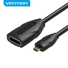 Micro HDMI à HDMI câble Micro Mini HDMI mâle à HDMI femelle câble connecteur convertisseur pour tablette HDTV Micro HDMI câble