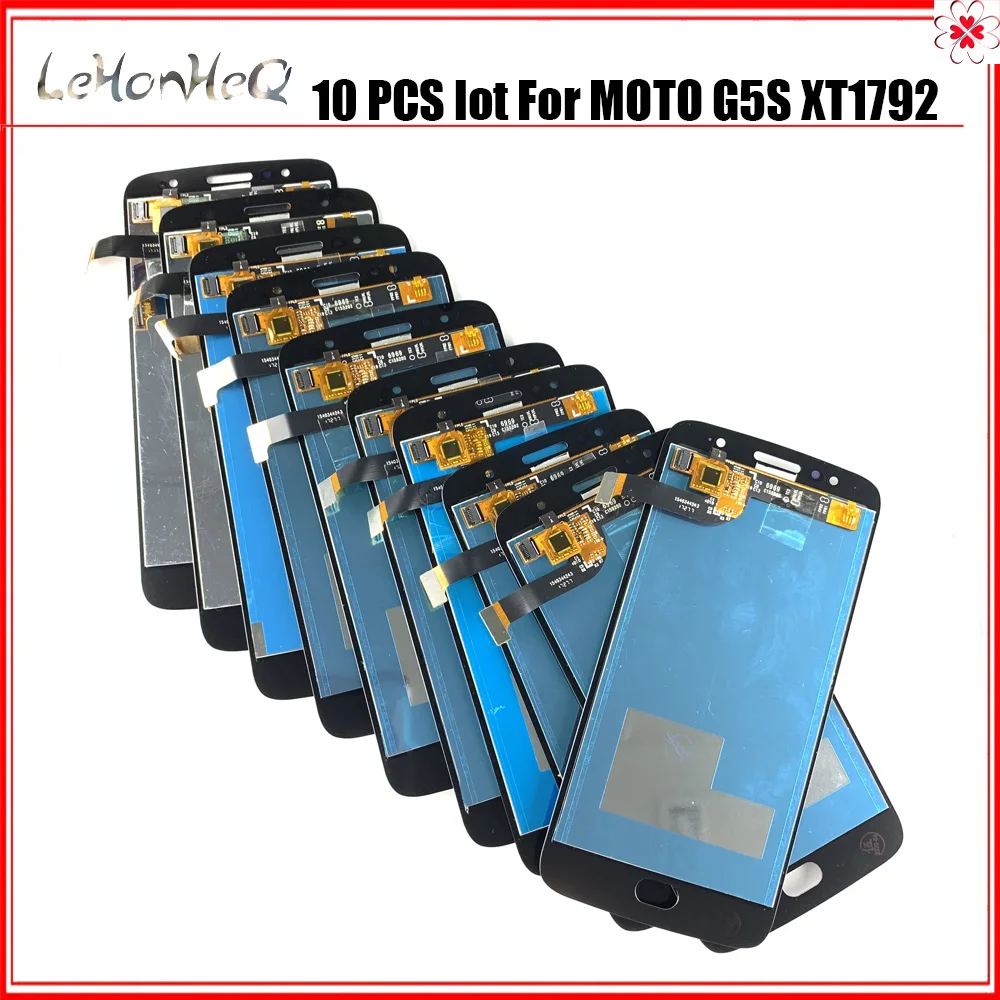 ЖК-дисплей 10 шт./лот для Motorola MOTO G5S XT1792 XT1793 XT1794 с сенсорным экраном и дигитайзером в