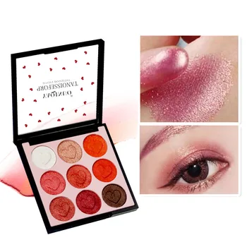 

Nine color eye shadow stereo gorgeous color not easily makeup not dizzy catch the eye shadow cosmetics cosmetics