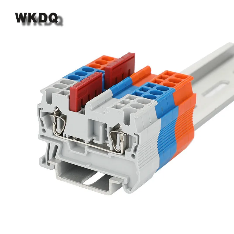 Перемычка FBS 4-5 штекер в мост для 2,5 мм^ 2 проводки ST и PT din-рейку клеммные блоки L20.6/H22.8/W3.1mm 4 места разъем