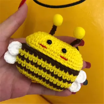 

Knitting Fabric Protective Case Cartoon Animal Cover Protector for Airpods Pro