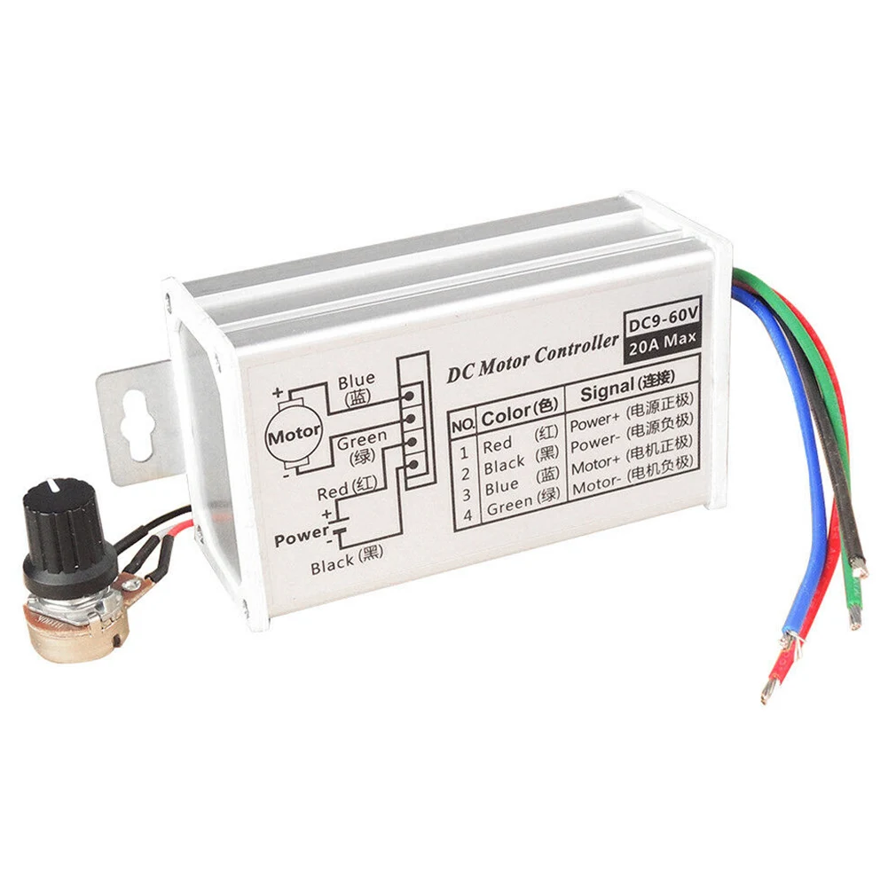 

Switch Replacement Speed Controller Adjustable Regulator DC Motor Stepless Stable PWM Protection Variable Voltage Electric