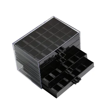

New 120 Grids Desktop Nail Tips Storage Box Rhinestones Bead Container Holder Applicable to Nail Jewelry Display