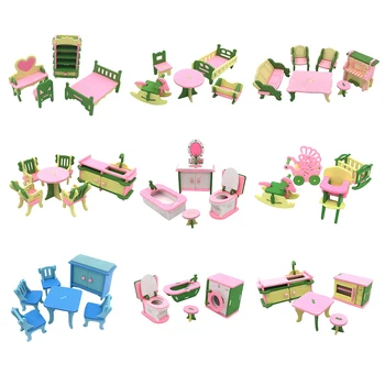 

Garden Chair Miniature Dollhouse Furniture Accessories Outdoor Chair Park Bench for Girls House Garden Play House Toys