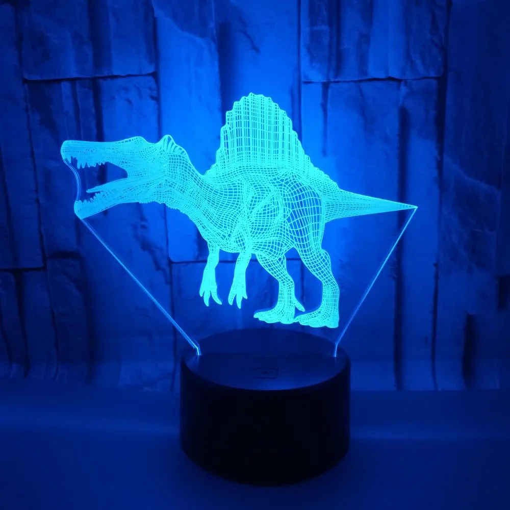 3d-лампа для мальчиков с динозавром светодиодный ночсветильник питанием от USB