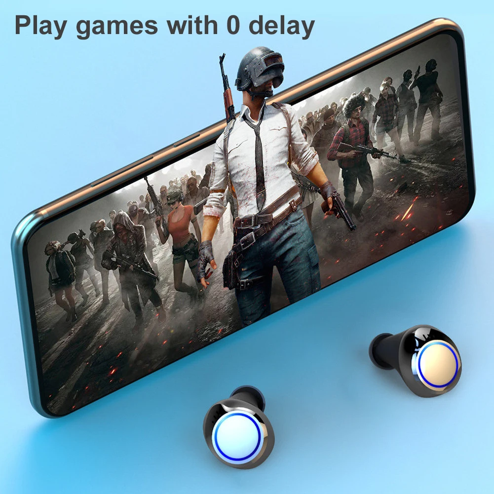Wireless Headphones Bluetooth Sport Earphone Bluetooth 2200mAh Touch Control Headphones Bluetooth Waterproof LED Display