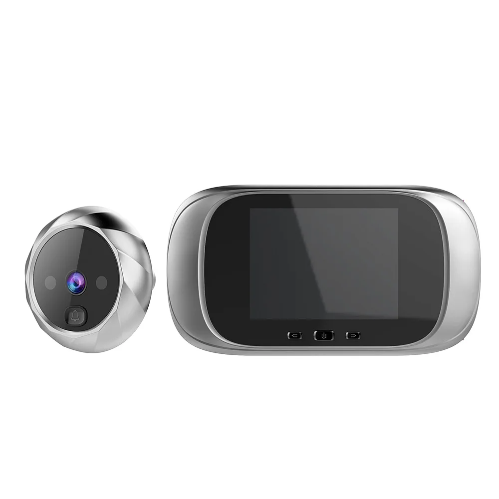 2019 Wireless Smart Video Doorbell Built-in Memory Cyclic Storage Peephole Infrared Night Vision Security Camera Viewer Doorbell