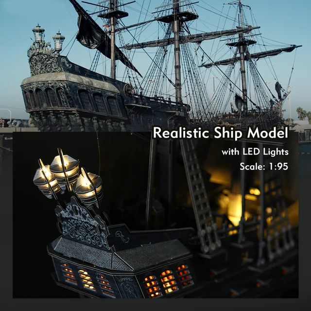 ARVOSTO Queen Anne Revenge Pirate Ship 3D Puzzle