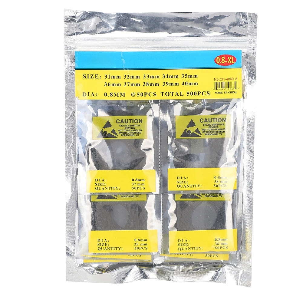 500pcs/bag Watch Rubber Oring 0.8mm 3140mm Xl Waterproof Watch Back