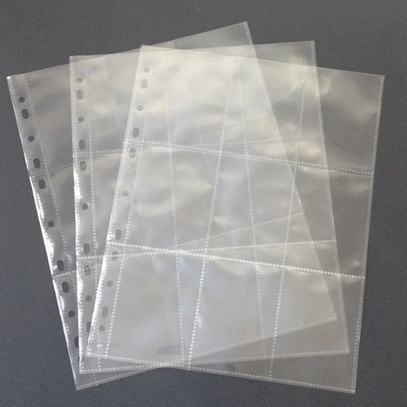 10 0 個透明収納アルバムページ 9 ポケットページプロテクタープラチナシリーズ 9 ポケットページ標準サイズカード 9 Pocket Pages Card Pocket Pagecard Protector Aliexpress