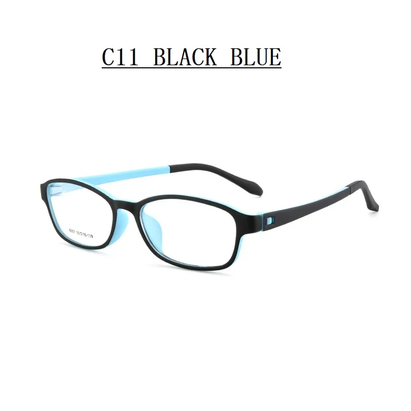 Ширина-134, оправа для очков TR90, полная оправа, упругая краска, классика, маленькое лицо, женские и мужские очки, оптические очки по рецепту - Цвет оправы: C11 BLACK BLUE