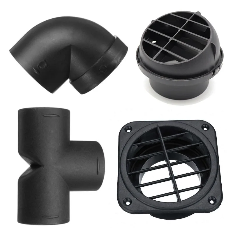 

Air Vent Ducting T L Piece Elbow Pipe Outlet Exhaust Connector joiner For Webasto Eberspaecher Diesel Parking Heater Accessory