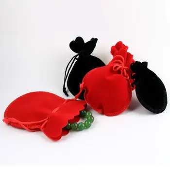 

10pcs Drawstring Velvet Pouch Gift Bag For Jewelry Wedding Party Bead Container Storage