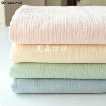 

Cotton and Linen Double Gauze Crepe Seersucker Baby Clothes DIY Sewing Apparel Fabric