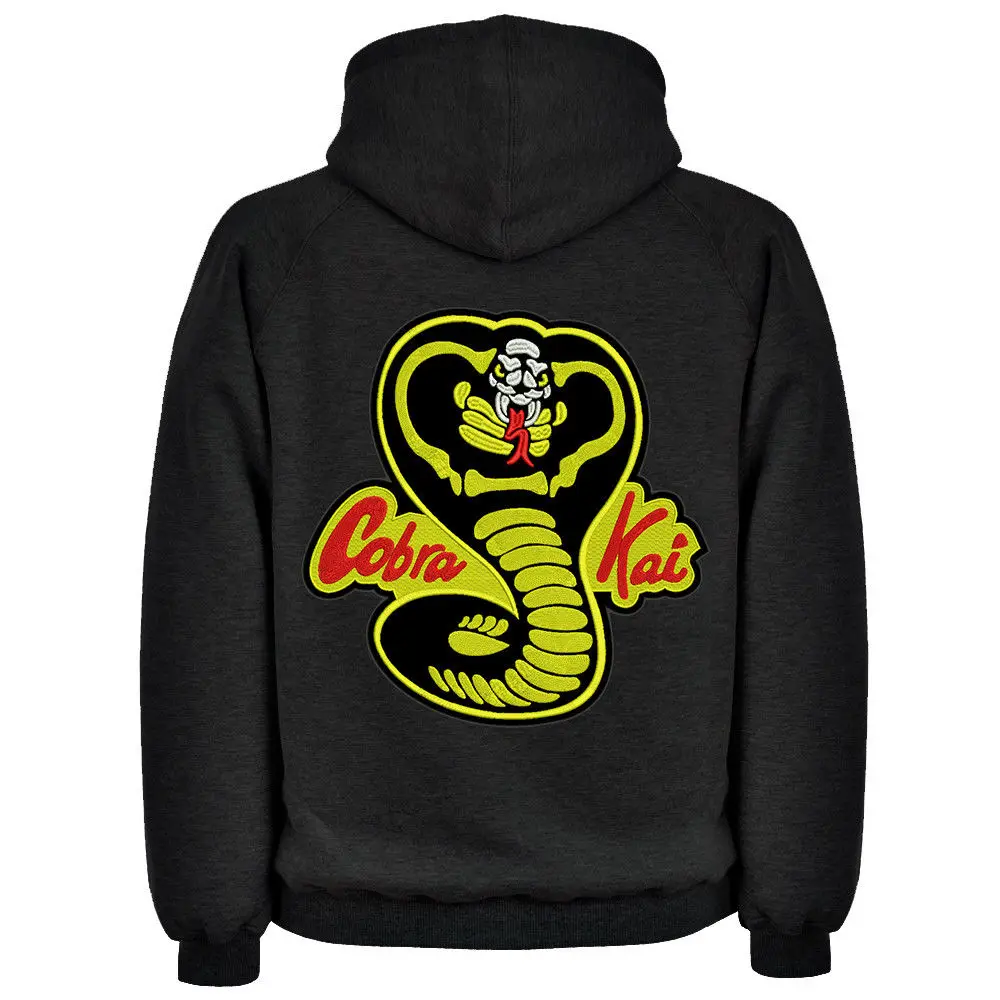 Худи с отделкой Cobra Kai Мальчик каратист DOJO Ретро No Mercy Strike