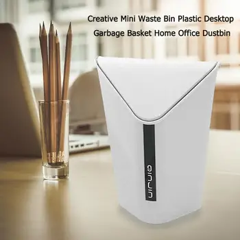 

Hot Sale Mini Waste Bin Cute Creative Desktop Garbage Baskets Trash Can Dustbin Durable Household Clean Accessory