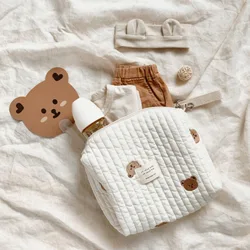 Ins – sac de rangement pour lit de bébé, sac de rangement pour poussette, bouteille de couche culotte, chambre d'enfant, organisateur Animal de dessin animé, support suspendu, petit sac maman 