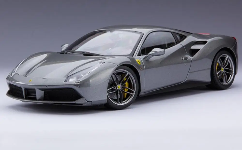 (JZ) Bburago 1/18 1:18 Ferrari 488 GTB спортивный гоночный автомобиль средство литья под