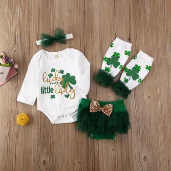 

Newborn Kid Baby Girl Clothes Tops Romper+Tulle PP Shorts+Warm Leg Outfit Cute Long Sleeve Baby Girl Sets