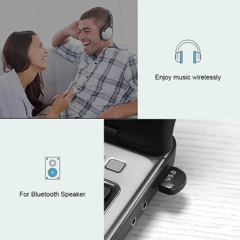 Беспроводной Bluetooth USB адаптер kebidumei 5 0 приемник передатчик беспроводной для
