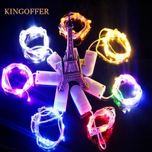 Рождественские сказочные огни 2 м 20 светодиодный гирлянда с кнопкой на батарейках, светодиодный Новогодняя гирлянда, свадебное дерево, садовое украшение, лампа 10 шт