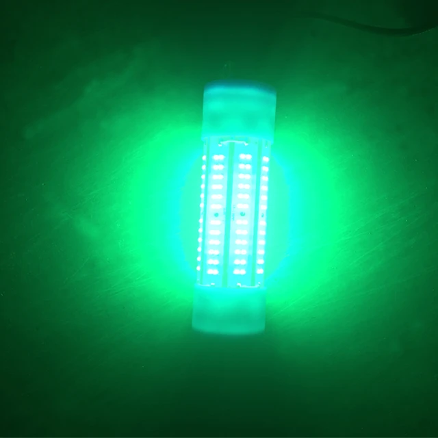200W DC12V-24V battery submarine luring Green LED Underwater Night Fishing  Light Lure for Attracting Bait