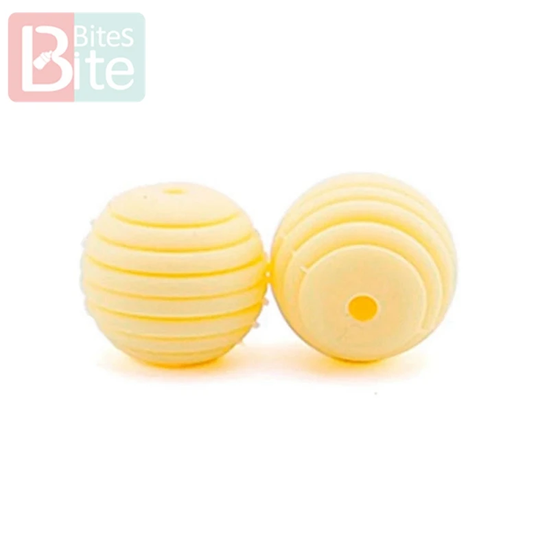 Yellow Lassen sie machen Silikon Perlen beiringe 15 мм 5 штюке DIY Gewinde Silica Perlen BPA FREI 4-6 Monate spirale пищевая Марка Silik - Цвет: Yellow
