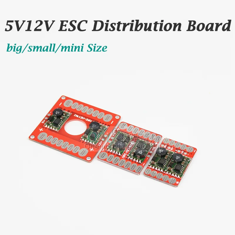 M/-распределительная плата Плата подключения esc w 2 каналов Buck BEC 5V 12V 2-6S Lipo DIY