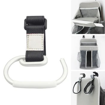 

2019 New Handbag Baby Diaper Bag Prams PU Aluminium Alloy Hang Accessories Stroller Hook Universal Fit