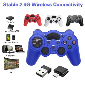 

New 2.4G Wireless Controller Gamepad Android Wireless Bluetooth Joystick Gamepad with OTG Converter for PS3/PC/TV BOX/SmartPhone