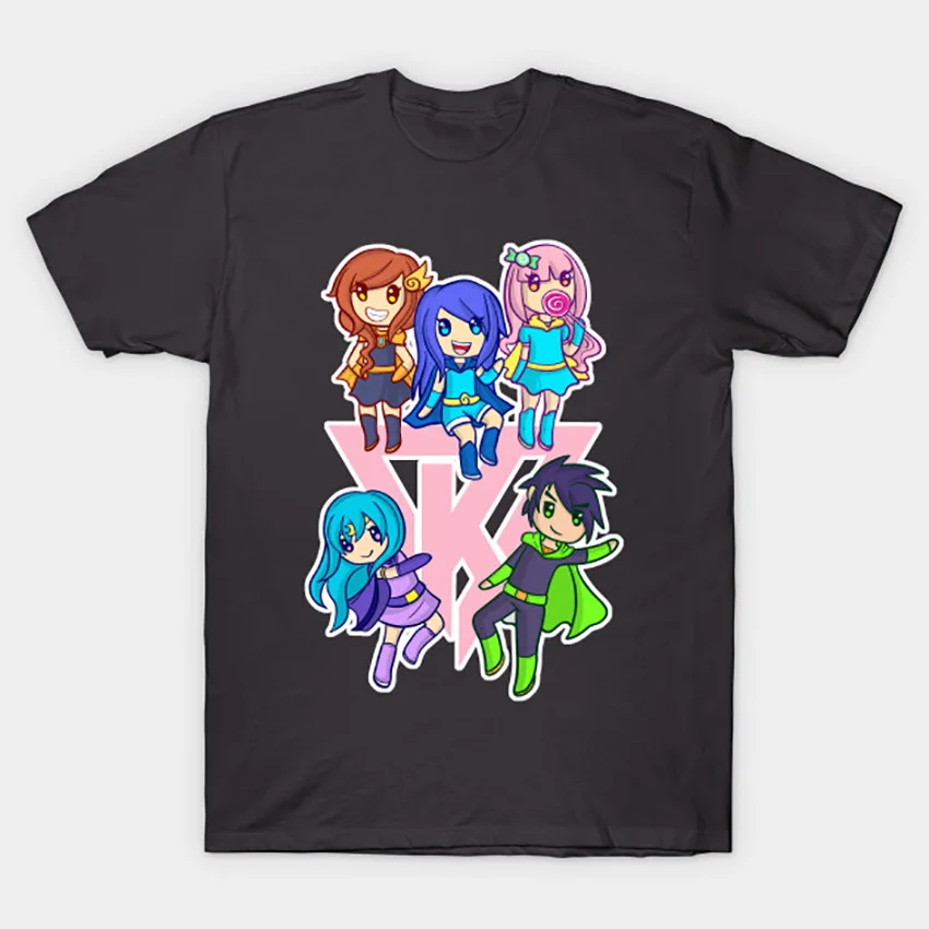 Funneh and the Krew розовая футболка его Funneh футболка funneh merch stampylonghead funneh krew funneh cake draco funneh - Цвет: Темно-серый