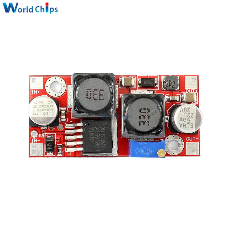 XL6019 DC-DC Adjustable Buck-boost Power Supply Module 5V-32V to 1.2-35V 5A Step Up Down Voltage Converter Regulator 12V 24V | Электронные
