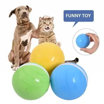 

2019 HOT Waterproof Pet Toy Magic Roller Ball Jumping Ball USB Electric Pet Ball LED Rolling Flash Ball Fun Toy For Cat Dog Kids