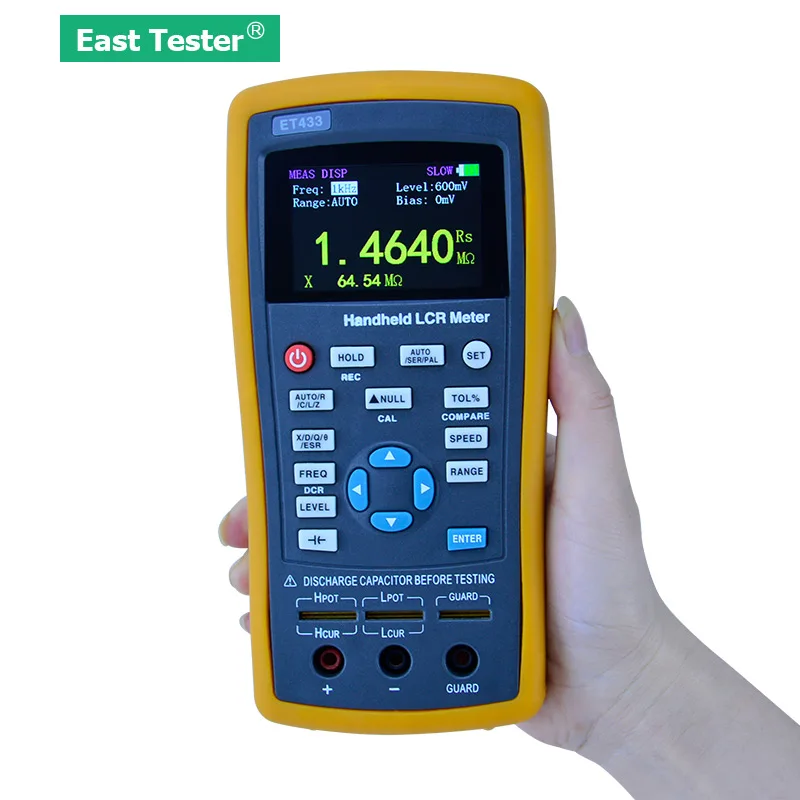 Digital Tester Multifunctional Resistance Electrolytic Capacitance Measuring Aohi WXQ-XQ Digital LCR Bridge Handheld LCR Meter with Backlight Display ET431 /-0.2% Accuracy Digital Tester Multifunctional Resistance Electrolytic Capacitance Measuring Aohi WXQ-XQ Digital LCR Bridge Handheld LCR Meter with Backlight Display ET431 /-0.2% Accuracy