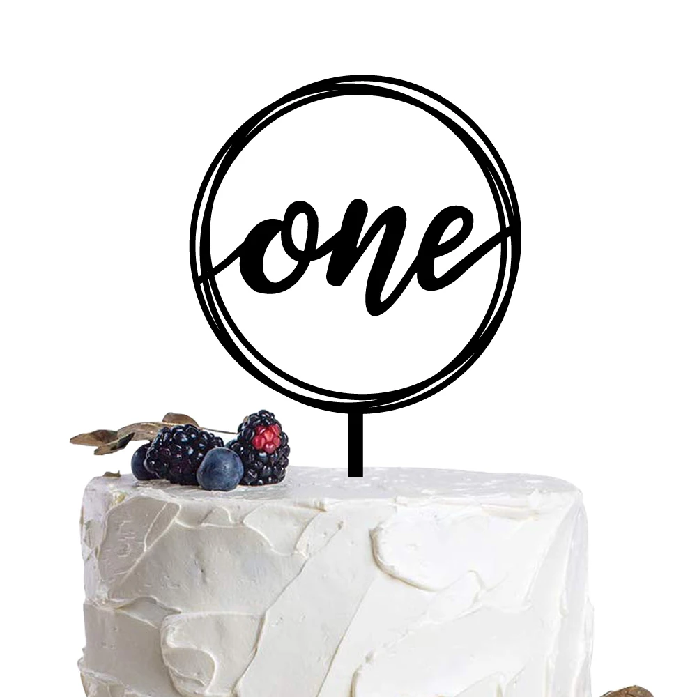 One Wreath Cake Topper Baby's 1st Birthday cake topper wreath cake topper One First birthday Party Decoration (6)