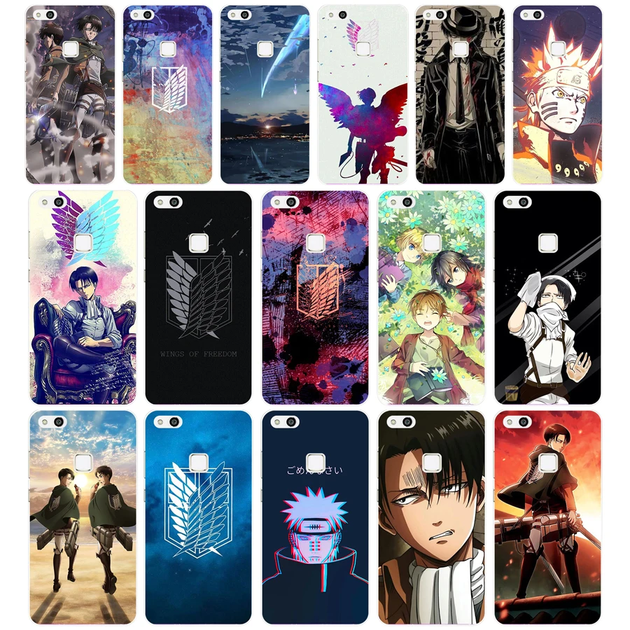 352Fg Attack On Titan Anime Custodia Morbida In Silicone Tpu Per Huawei Honor 9 P10 Mate 10 Lite Y6 Prime 2018 Play P Smart