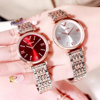 

Stainless Steel Band Fashion Ladies Watch For Women Bracelet Watches Female Rose Gold Hand Clock