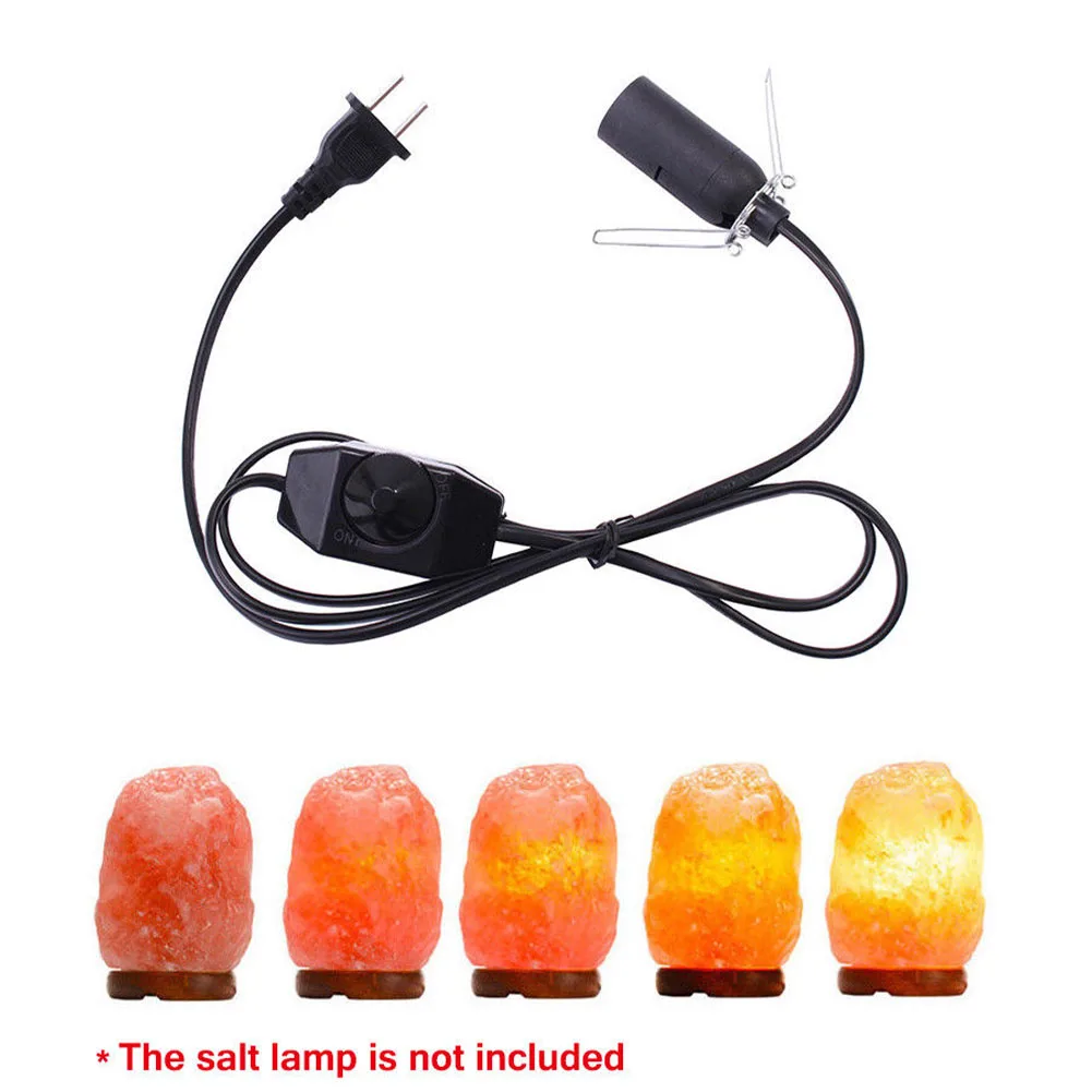 US Plug Контрольный кабель питания, Электрический домашний стабильный сменный выключатель, аксессуары для питания, E14 розетка, черный ПВХ, соляная лампа, диммер - Цвет: US Plug