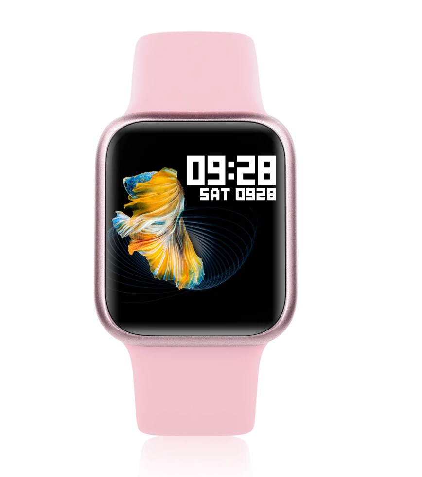 P90 Смарт часы для женщин и мужчин Smartwatch IP68 водонепроницаемые спортивные часы Полный сенсорный фитнес-трекер для измерения сердечного ритма браслет pk P70 P80 - Цвет: pink