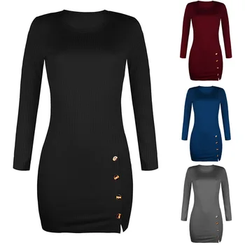 

clothing OWLPRINCESS 2020 New Style for Autumn and Winter Button Long-Sleeved Dress