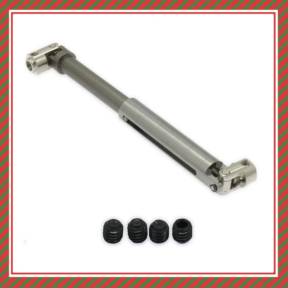 

RCAWD Alloy 1PCS Aluminum Universal Drive Shaft For 1/10 Rc Hobby Model Car Axial Yeti AX31017 90026 90025 Driven Shaft