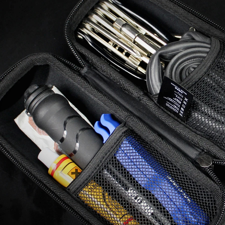Best WILD MAN Bicycle Tool Bag Capsule Box Cycling Repair Tools Kit Case Bike Frame Storage Boxes MTB Road Bike Tool Bag Accessories 3