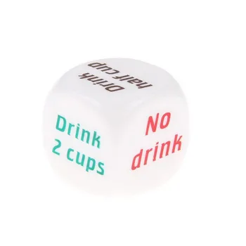 

1pc Funny Party Game Drink Beer Dice Gift Color Printing English Wine Scorpion Friends Dinner Creative Dice Hot Sale Gift