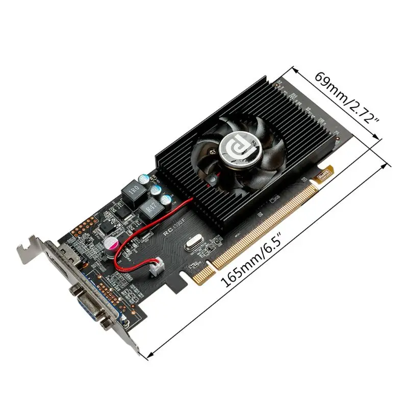 

R5 230 GPU 1GB GDDR3 64 Bit Gaming Desktop computer Video Graphics Cards Support for VGA/HDMI PCI-E X16 2.0 laptop Graphics Card